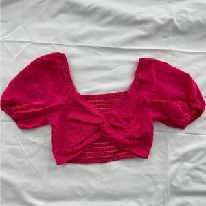 Pink Crop Top